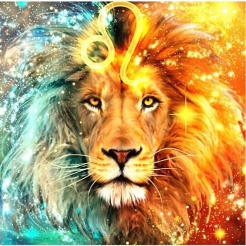 5D DIY Diamond Painting Leo Lion Animal Embroidery Rhinestone Cross Stitch Home Decor Picture Wall Art handmade Gift Toys
