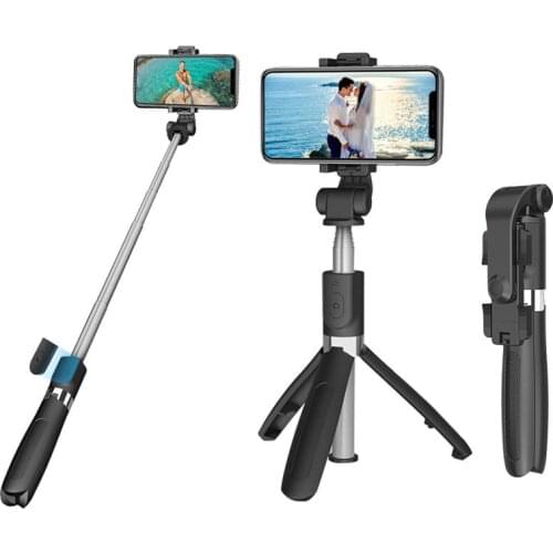 Wireless Bluetooth Selfie Stick With Tripod Foldable monopods universal for Smartphone Hot L01S