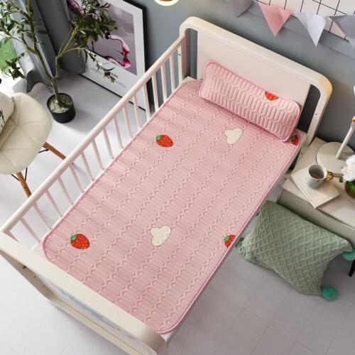 Child Latex mat Ice silk mat Breathable and cool babySummer mat+pillow