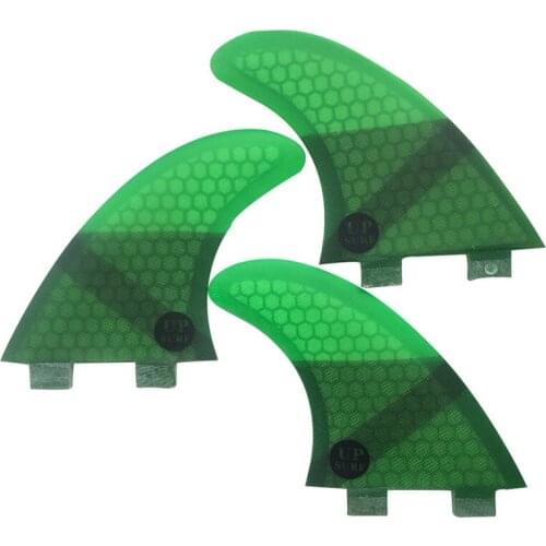 Surfbaord Double Tabs S/M/L Size Green Color Honeycomb Fiberglass Material Fin Hot Sales Free Shipping