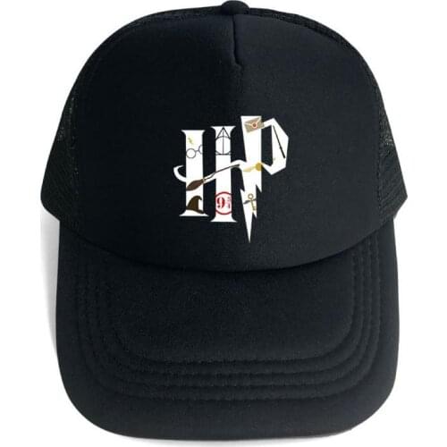 Harries Cartoon Anime Sunshade Net Hat Sun Hat Potter Baseball Cap Summer Printed Outdoor Leisure Cap for Harri-style Fans