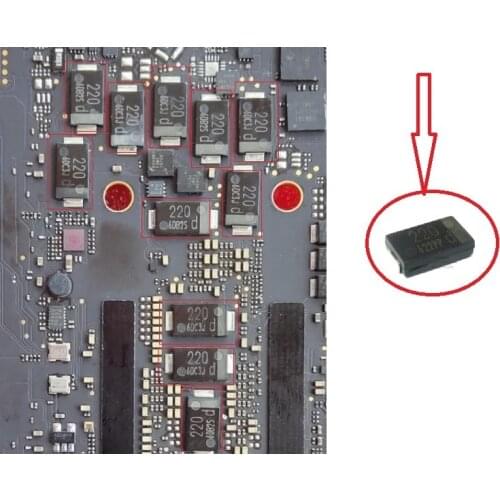 220UF 220 tant caps For Macbook Pro 13" A1706 C7707/C7708/ C7711/C7714/C7907/C7908/C7967/C8056/C8057/C8006/C8007/C7966/C7967