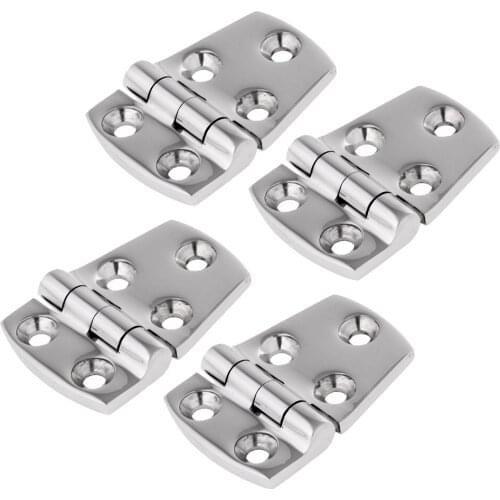 MagiDeal 4pcs Stainless Steel Short Side Door Hinge fr Boat Hatch Door Cabin