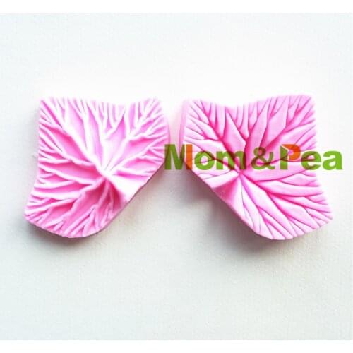 Mom&Pea 1445 Free Shipping Leaf Press Mold Cake Decoration Fondant Cake 3D Mold Soap Mold Food Grade