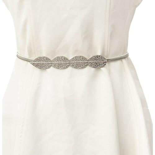 2021 New Luxury Sexy Belts Desinger Ladies 1cm Wide Metal Spring Iron Metal Buckle Elastic Waist Chain cinturones para mujer