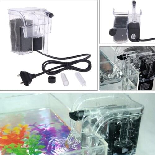 New Waterfall Hang On External Oxygen Pump Water Filter F Aquarium Fish Tank