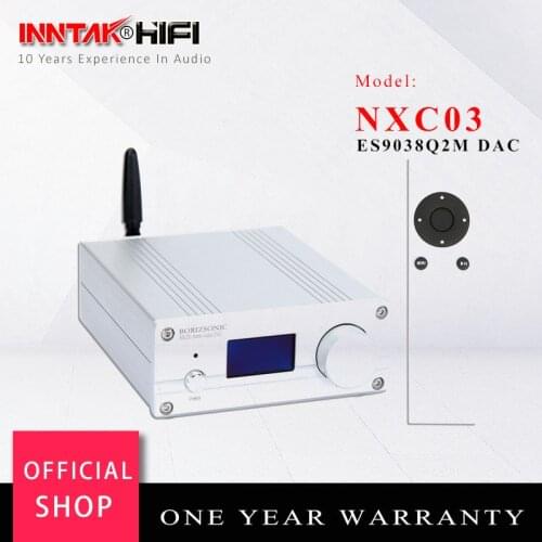 NXC03 HIFI ES9038Q2M XMOS USB DAC Decoder W/ Bluetooth 5.0 Support USB Coaxial optical fiber Bluetooth input