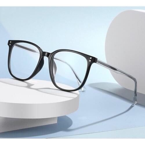 Blue Light Blocking Optical Glasses Frame for Men and Women Eyewear Prescription Spectacles Oversize Plastic Frame Eyeglasses
