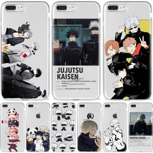 Jujutsu Kaisen Anime for IPhone 11 12 X XR XS Pro MAX SE2020 6 6S 7 8 Plus for IPhone 12 Mini Silicone Clear Phone Shell Case