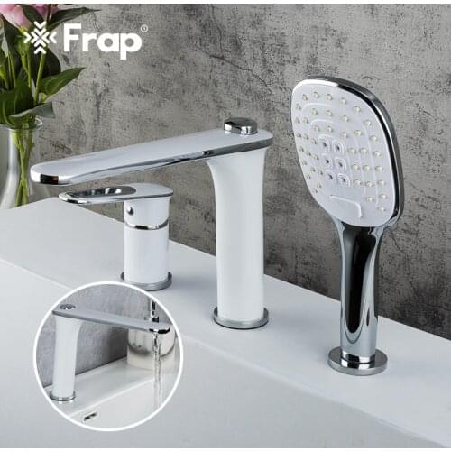 Frap Bathtub Faucet Waterfall Faucet Bath Tub Mixer Three-piece Bath Sink Faucet Water Mixer Taps F1149