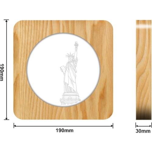 Statue of Liberty 3D LED Arylic Night Lamp Table Light Switch Control for Childrens Back To School Best Gift Nightlight
