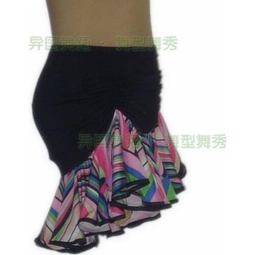 Dance Latin dance super hip skirt wrinkled abdominal pumping Latin S12045