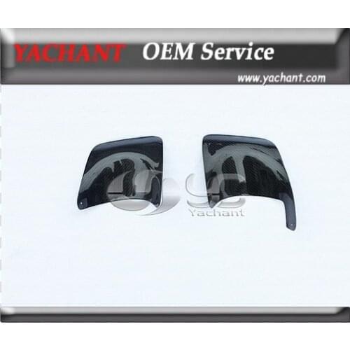 Carbon Fiber Rear Bumper Exhaust Heatshield (2Pcs) Fit For 2008-2012 Mitsubishi Lancer Evolution EVO 10 X