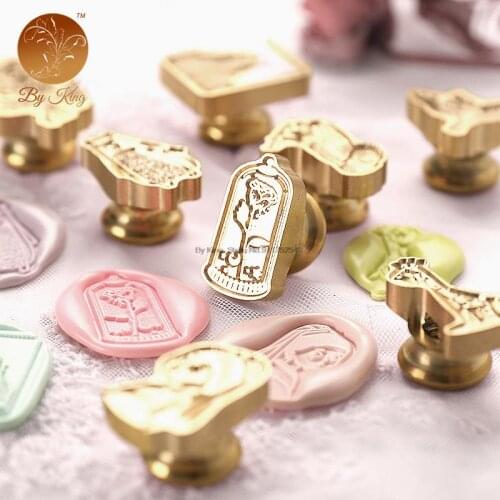 Wax Stamp Animal Plant Retro Wax Seal Stamp DIY Sealing Wax Decoration Craft Kits Wedding Packaging Gifts Wax Stamp Set