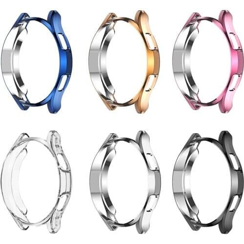 Watch protective Case for samsung Gear S3 Frontier SM-R760/Galaxy watch 46mm/42mm soft TPU plated All-Around Clear Cover