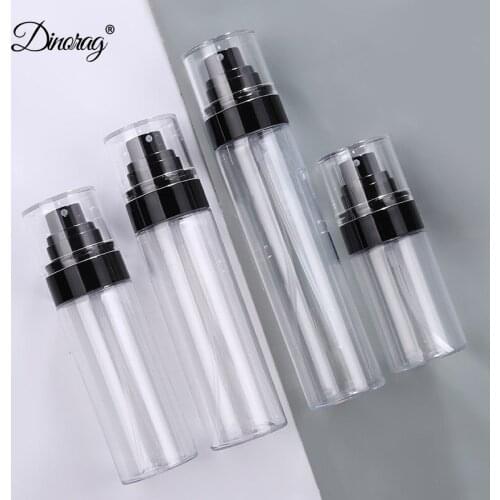 1Pcs 50/80/100/120ml Perfume Spray Bottle Portable Refillable Transparent Plastic Bottle Empty Alcohol Bottle Perfume Atomizer