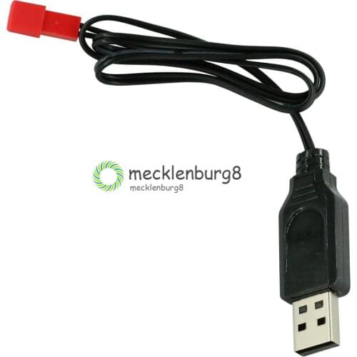 3.7V 500mA Output 1S Lipo Lithium Battery USB Cable Charger Red JST Female Head for Lipo Battery