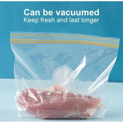 30/20/15Pcs Pouch Thicken Reusable Fresh Package Sealed Food Bag Accessories