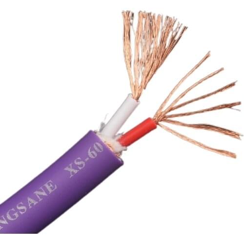 Audiophile Audio Bulk Cables 6N Oxygen-free Copper RCA Cable HiFi XLR Balanced Line