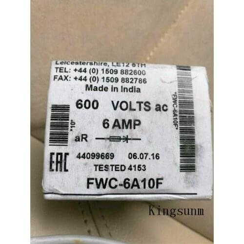 Free shipping 5pcs FWC-6A10F ceramic fuse fuse 10X38MM BUSSMANN bus man 6A600V genuine