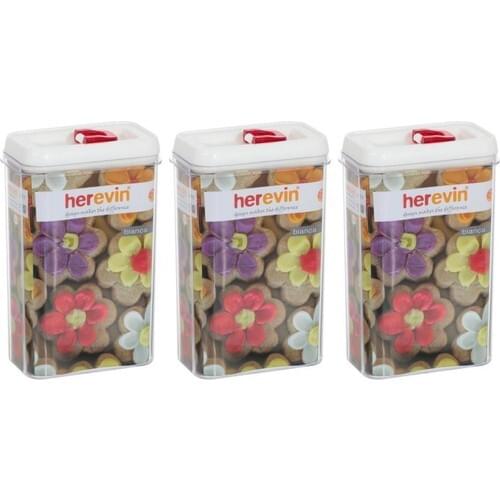 Herevin Triple 2,3 Lt Plastic Storage Container White