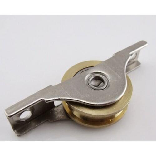 16/21/26/34 mm sliding door wheel pulley sliding door wardrobe furniture door hardware copper lower groove pulley CP294