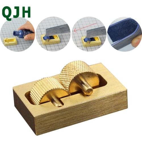 Pure copper Leather Craft Edge Dye Oil Craft Carving Tool Leather Edge Paint Sewing Craft DIY Leather Edge Dye Oil Roller