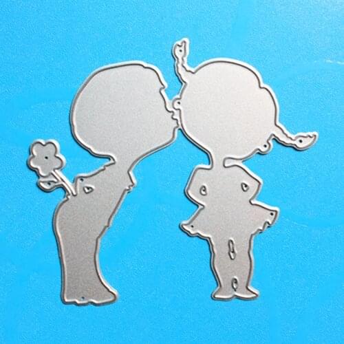 YINISE Metal Cutting Dies For Scrapbooking Stencils Boy Girl DIY Album Cards Decoration Embossing Folder Die Cutter Template
