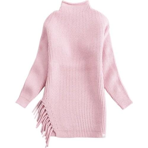 2018 new fashion girls sweaters long style child sweaters 4-10 years child sweater C2010