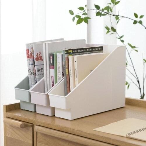 OTHERHOUSE Bookshelf Desktop Books Magazine Storage Rack Shelf File Stationery Holder Organizer Home Office Supplies Bookends