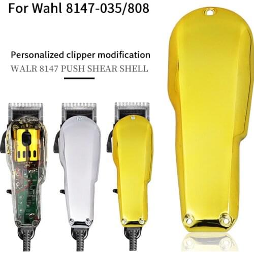 Barber professional electric hair clipper PC cover trimmer knife front cover for Val 8147-035 808 transparent gold and silver