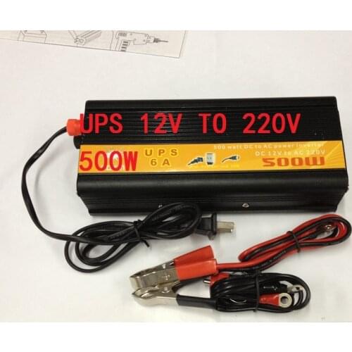 UPS DC12V To AC220V Car Power Inverter 500W Universal Uninterrupted Power Supply