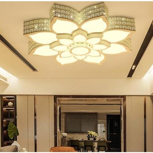 Ceiling lamp round modern minimalist 2018 new Lotus bedroom lamp home lighting living room lamp led lighting fixture led lamps