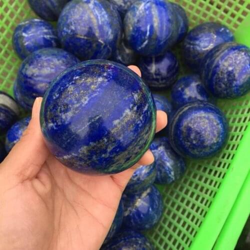 About 60mm high quality natural lapis lazuli Crystal gemstone sphere metaphysical chakra healing crystal for home decor on sell