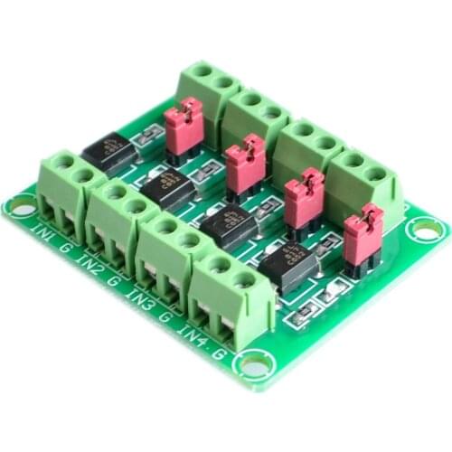 【SIMPLE ROBOT】PC817 4 Channel Optocoupler Isolation Board Voltage Converter Adapter Module 3.6-30V Driver Photoelectric Isolated