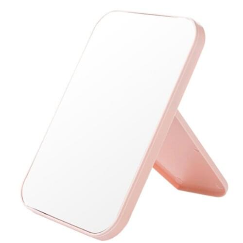 Makeup Mirror Folding HD Rectangular Table Mirror Desktop Simple Dressing Portable Vanity Makeup Mirror 20x14cm