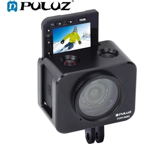 PULUZ Aluminum Alloy Protective Case For Sony RX0 II Camera Cage &37mm UV Filter Lens &Lens Sunshade with Screws &Screwdrivers