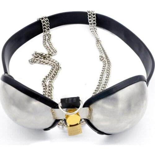 304 Stainless Steel Adjustable Bra/Brassiere Chastity Belt Female Chastity Device,Adult Game BDSM Bondage Sex Toys For Couples