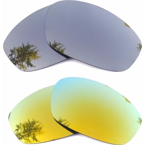 Silver Mirrored & 24K Gold Mirrored Polarized Replacement Lenses for Blender Frame 100% UVA & UVB
