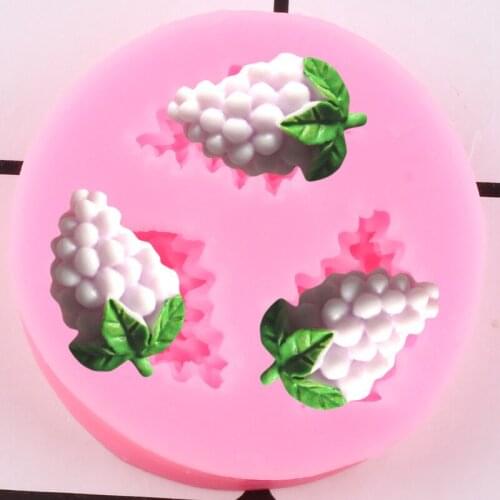 Grape Silicone Molds Cupcake Fondant Cake Decorating Tools Candy Polymer Clay Mold DIY Baking Chocolate Mold 3D Craft Soap Mould