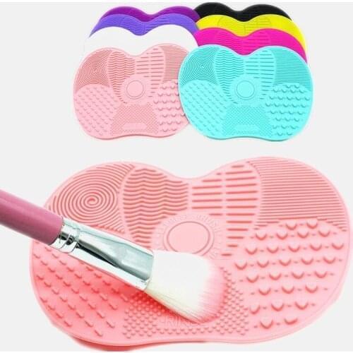 Cosmetic Cleaner Mat Silicone Makeup Brush Portable Cleaner Pad Washing Tool for Makeup Brushes SCVD889