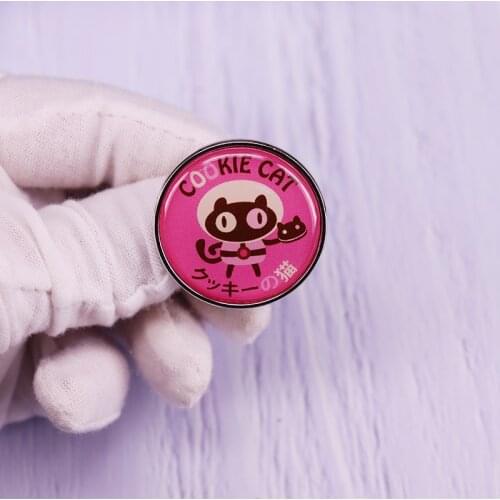 Steven Universe Cookie Cat Pin Cute Pastel Dessert Food Brooch flair addition fashion unique gift