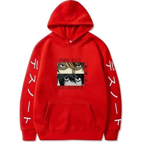 New Death Note Hoodies Men Woman Sweatshirt Autumn Winter Hoodies