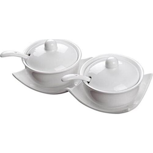 Trend 2021 Lavin Softcover White Porcelain 2'li Spice Team посуда для кухни наборы set kitchen vaisselle platos