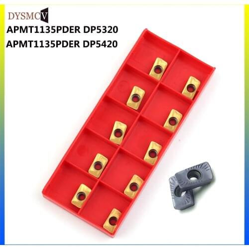 10pcs APMT1135 PDER DP5320 DP5420 100% Original Milling Carbide Blade Turning Milling CNC Tool Milling Cutter Free Shipping