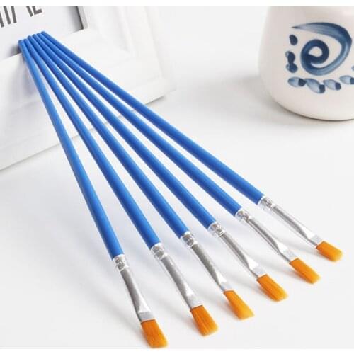 10Pcs/Set Fine Oil painting brush acrylic painting digital painting childrens environmental nylon brush row pen Stationery
