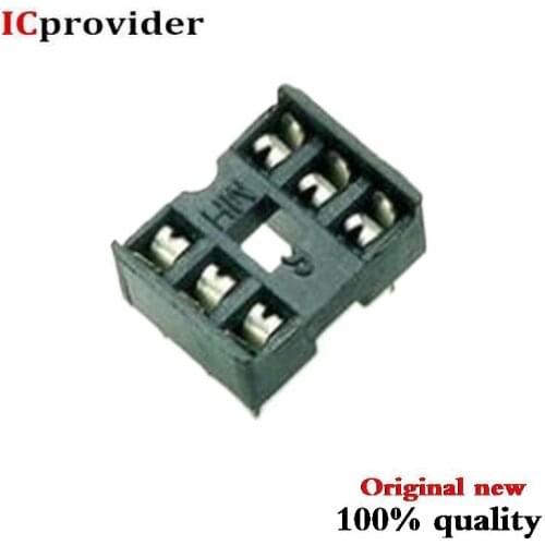 80pcs/lot IC SOCKET 6 PIN DIP 6P 6PIN IC Sockets Adaptor Solder New original