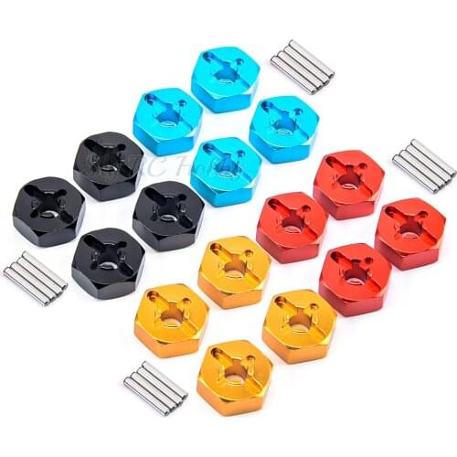 Aluminum Alloy 12mm Combiner Wheel Hub Hex Adapter Upgrades for Wltoys 144001 1/14 1:14 RC Car Spare Parts