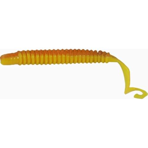 BassLegend - Fishing Super Soft Silicone Grub Worm Bass Pike Trout Lure Swimbait 63mm/1.4g
