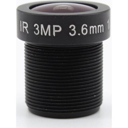 HD 3mp 3.6mm 128 Degrees Wide Angle CCTV IR Board Lens 3.0MP M12*0.5 for 1080p Security IP camera